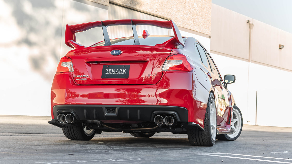 Remark 2015+ Subaru WRX STi VA Axle Back Exhaust w/Stainless Steel Single Wall Tip 4in - RO-TSVA-S4