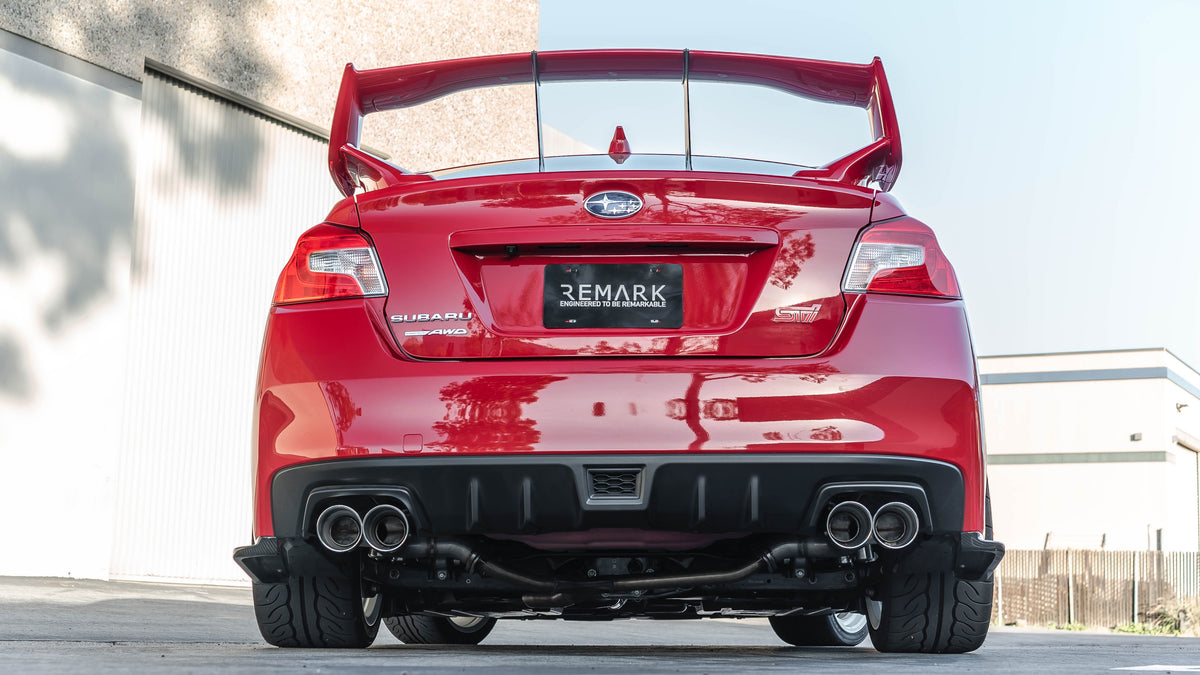 Remark 2015+ Subaru WRX STi VA Axle Back Exhaust w/Stainless Steel Single Wall Tip 4in - RO-TSVA-S4