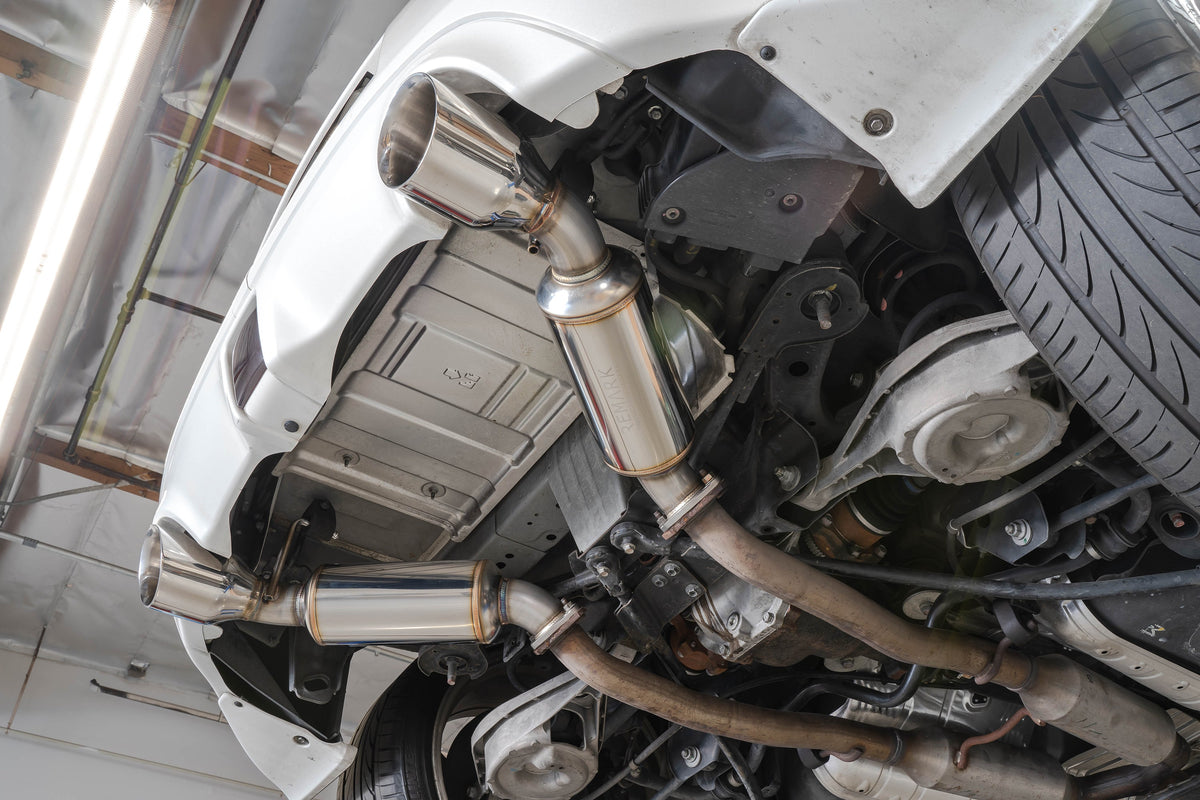Remark 09-19 Nissan 370z Axle Back Exhaust w/Burnt Stainless Double Wall Tip - RO-TT34-D
