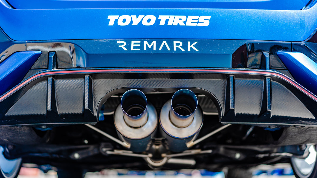 Remark 2017+ Honda Civic Type-R FK8 Full Titanium Resonated Cat-Back Exhaust - RK-C2076H-01TC