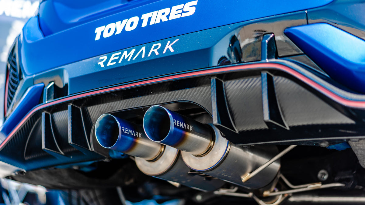 Remark 2017+ Honda Civic Type-R FK8 Full Titanium Resonated Cat-Back Exhaust - RK-C2076H-01TC