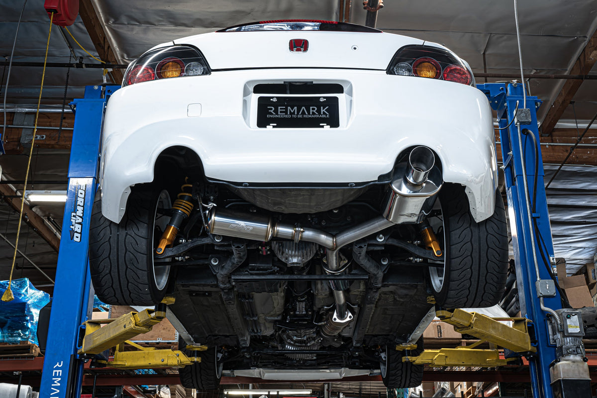 Remark 2000-2009 Honda S2000 Single Exit Cat-Back System w/Stainless Steel Tip - RK-C1063H-05Z