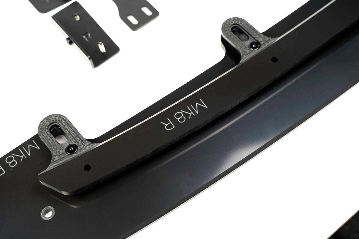 Flow Designs - MK8 Golf R Chassis Mounted Front Lip Splitter