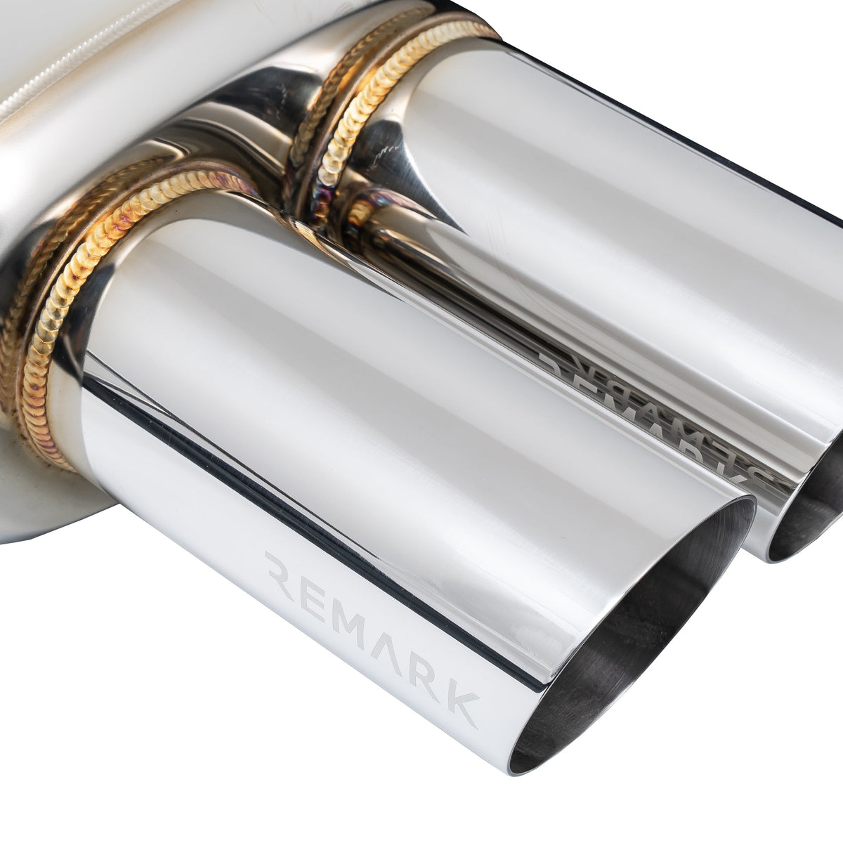 Remark 2017+ Honda Civic Sport (Non-Resonated) Cat-Back Exhaust w/Stainless Steel Tip Cover - RK-C1076H-04