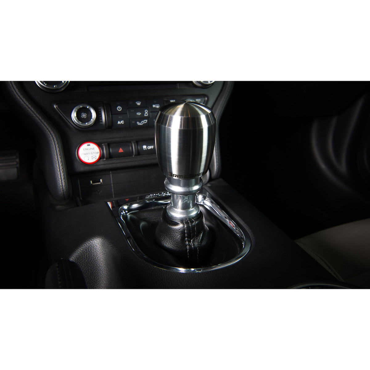 GrimmSpeed Stubby Shift Knob Black Delrin - M12x1.25 - GRM038012