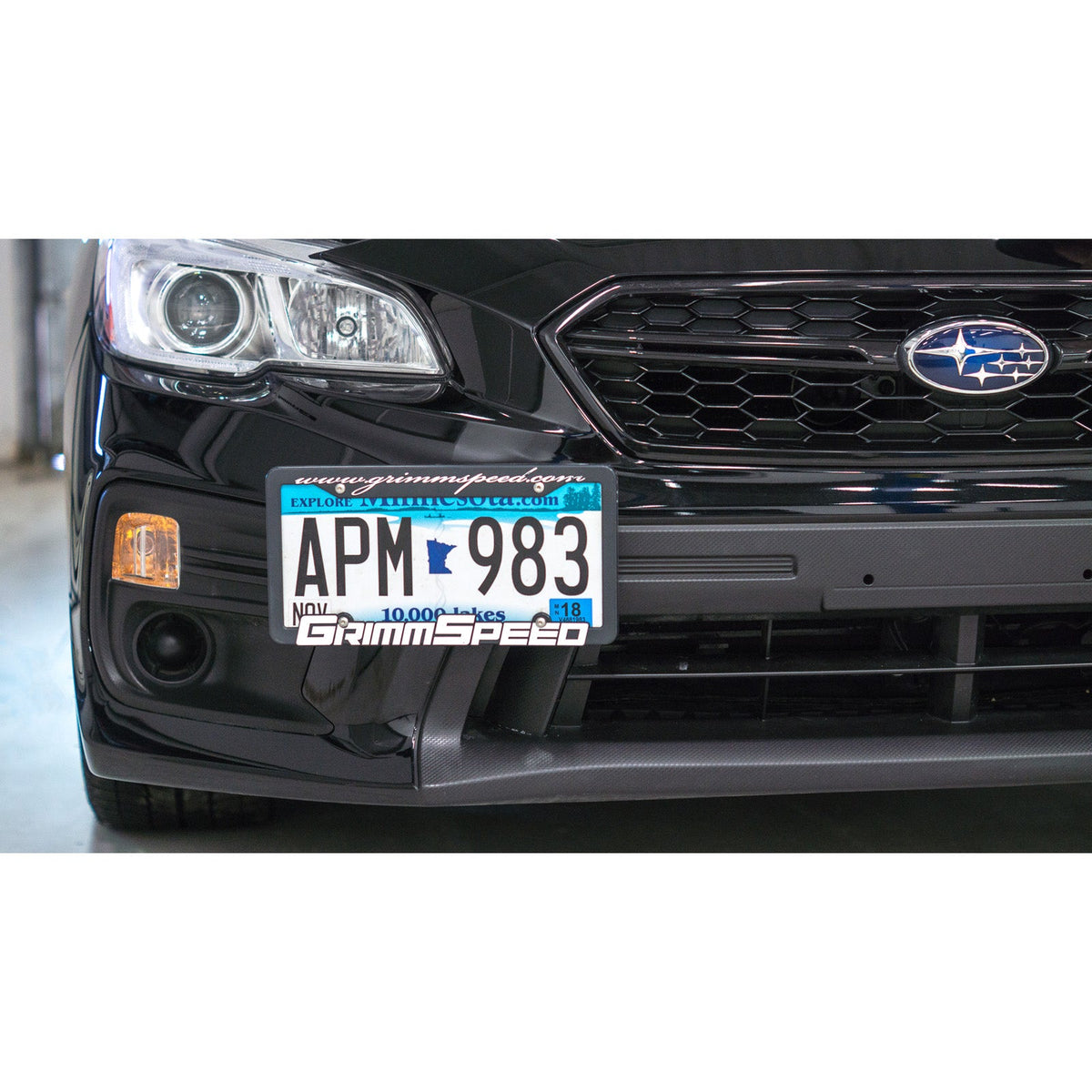 GrimmSpeed 10+ Subaru Legacy/Outback / 13+ Subaru BRZ/13+ Scion FR-S License Plate Relocation Kit - GRM094029