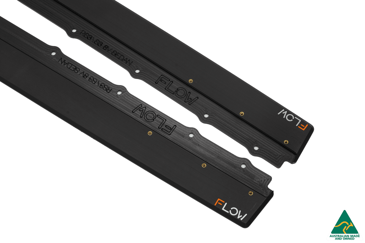 Flow Designs - S3 8V Sedan Facelift Side Skirt Splitters (Pair)