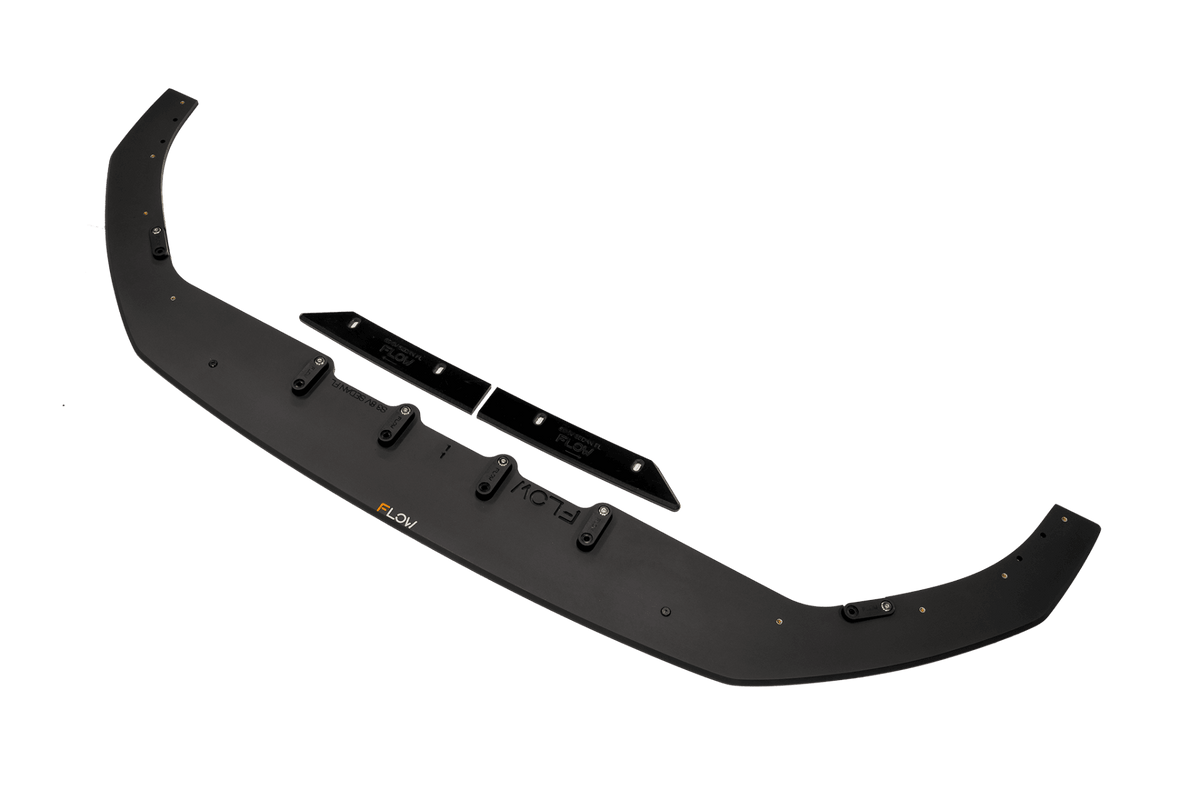 Flow Designs - S3 8V Sedan Facelift Front Lip Splitter &amp; Mounting Brace
