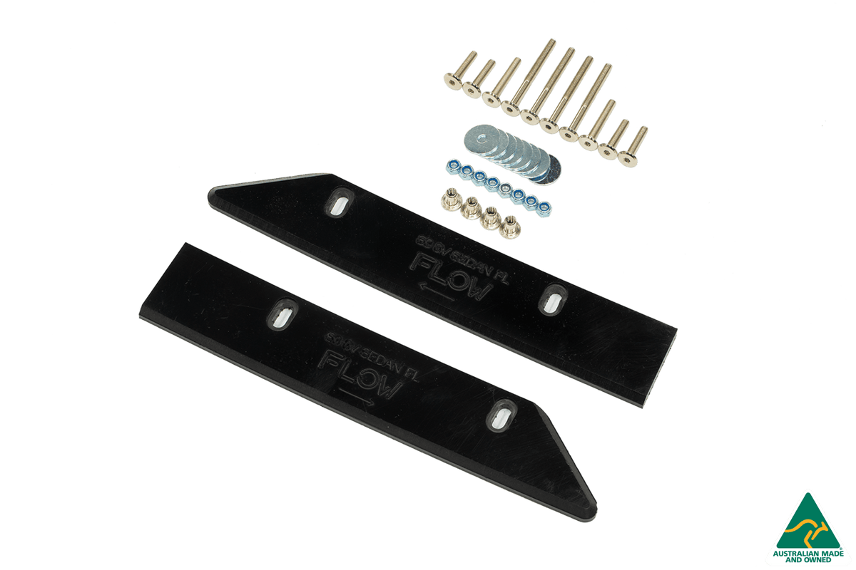 Flow Designs - S3 8V Sedan Facelift Front Lip Splitter &amp; Mounting Brace