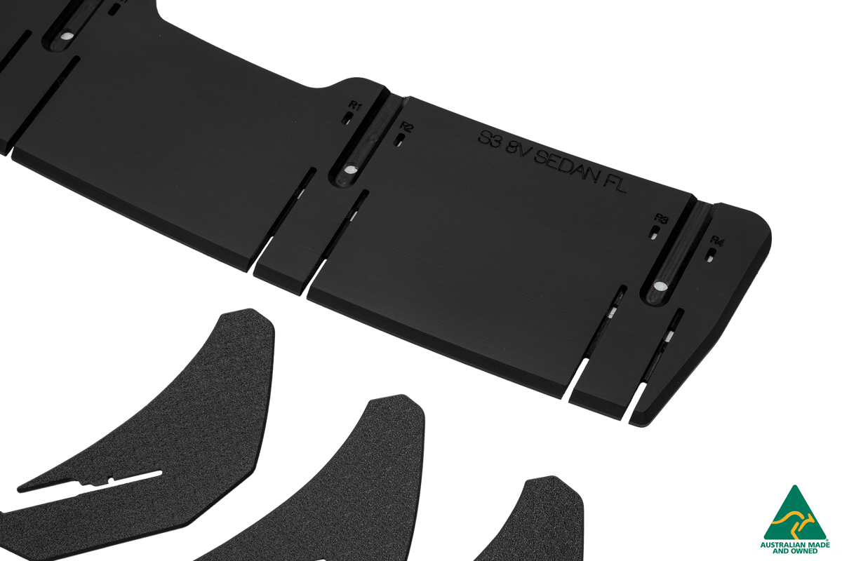 Flow Designs - S3 8V Sedan Facelift Flow-Lock Rear Diffuser
