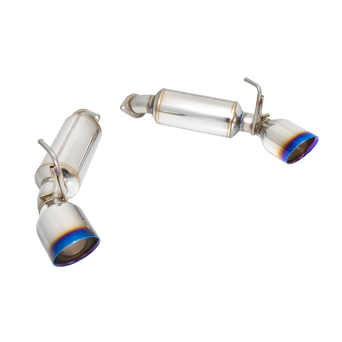 Remark 09-19 Nissan 370z Axle Back Exhaust w/Burnt Stainless Double Wall Tip - RO-TT34-D
