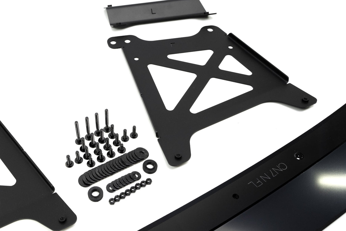 Flow Designs - CN7 V2 Elantra N Sedan Facelift V2 - 2024 Front Lip Splitter &amp; Mounting Brackets (Pair)