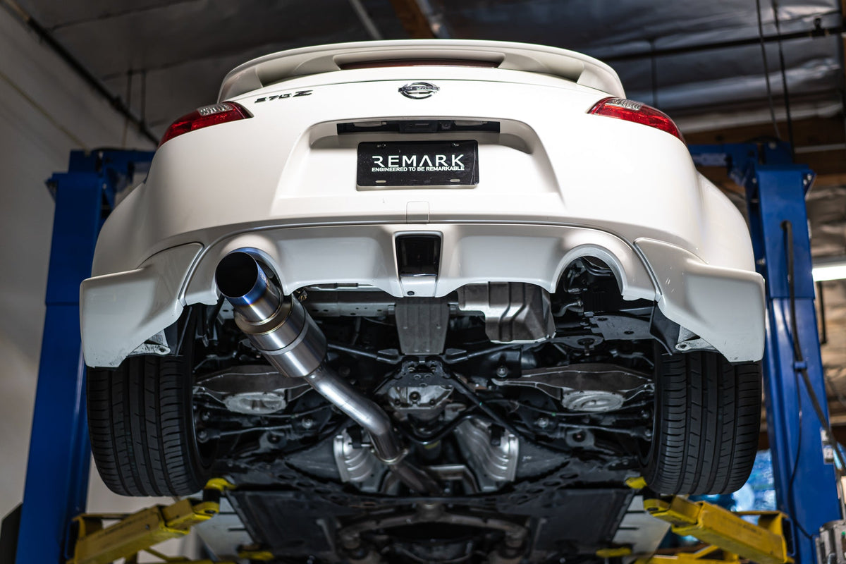 Remark 2009+ Nissan 370Z Cat-Back Exhaust R1-Spec w/Single Titanium Exit - RK-C1076N-01T