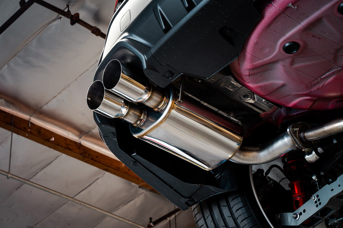 Remark 2022+ Subaru WRX VB Axle Back Exhaust w/Burnt Stainless Steel Single Wall Tip - RO-TTVB-SM