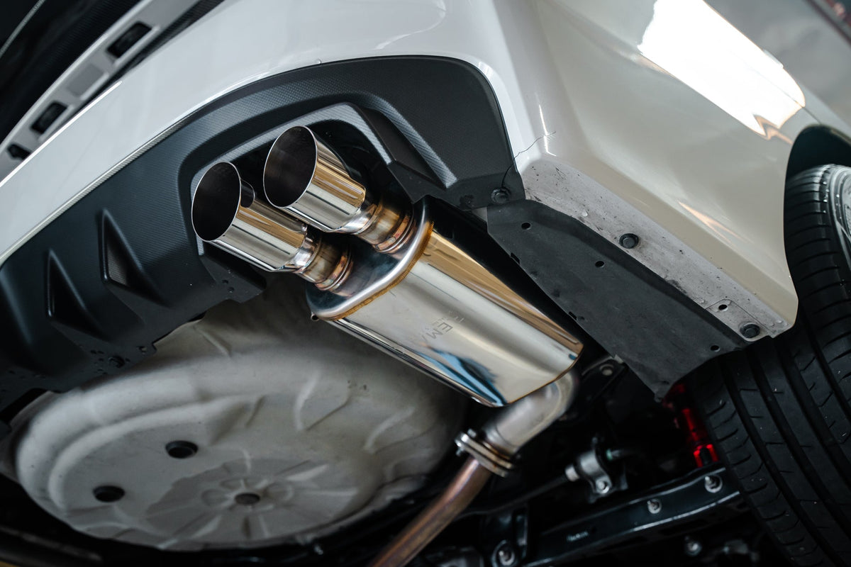 Remark 15-21 Subaru WRX/STI VA Axle Back Exhaust w/Burnt Stainless Steel Dual Wall Tip - RO-TTVA-DM
