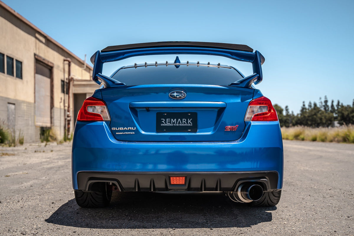 Remark 2015+ Subaru WRX/STI (VA) R1-Spec Single-Exit Cat-Back Exhaust w/ Stainless Steel Muffler - RK-C1076S-01