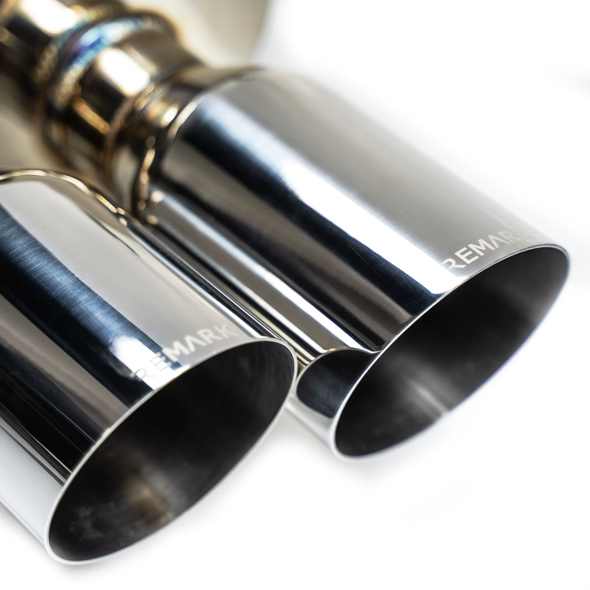 Remark 2015+ Subaru WRX/STi 4in Quad Cat-Back Exhaust Stainless Single Resonated - RK-C4076S-01C
