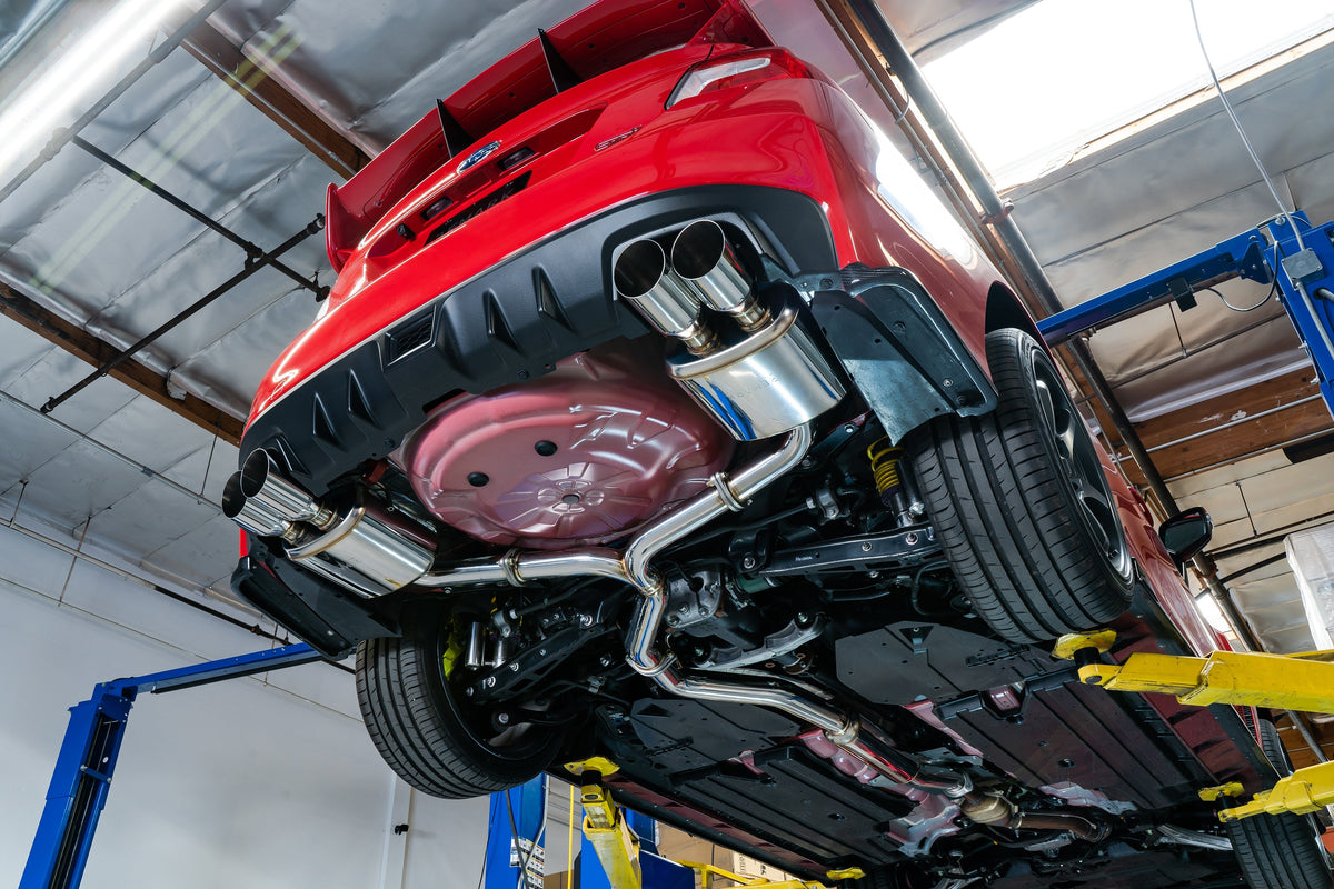 Remark 2015+ Subaru WRX/STi 4in Quad Cat-Back Exhaust Titanium Stainless Resonated - RK-C4076S-01TC