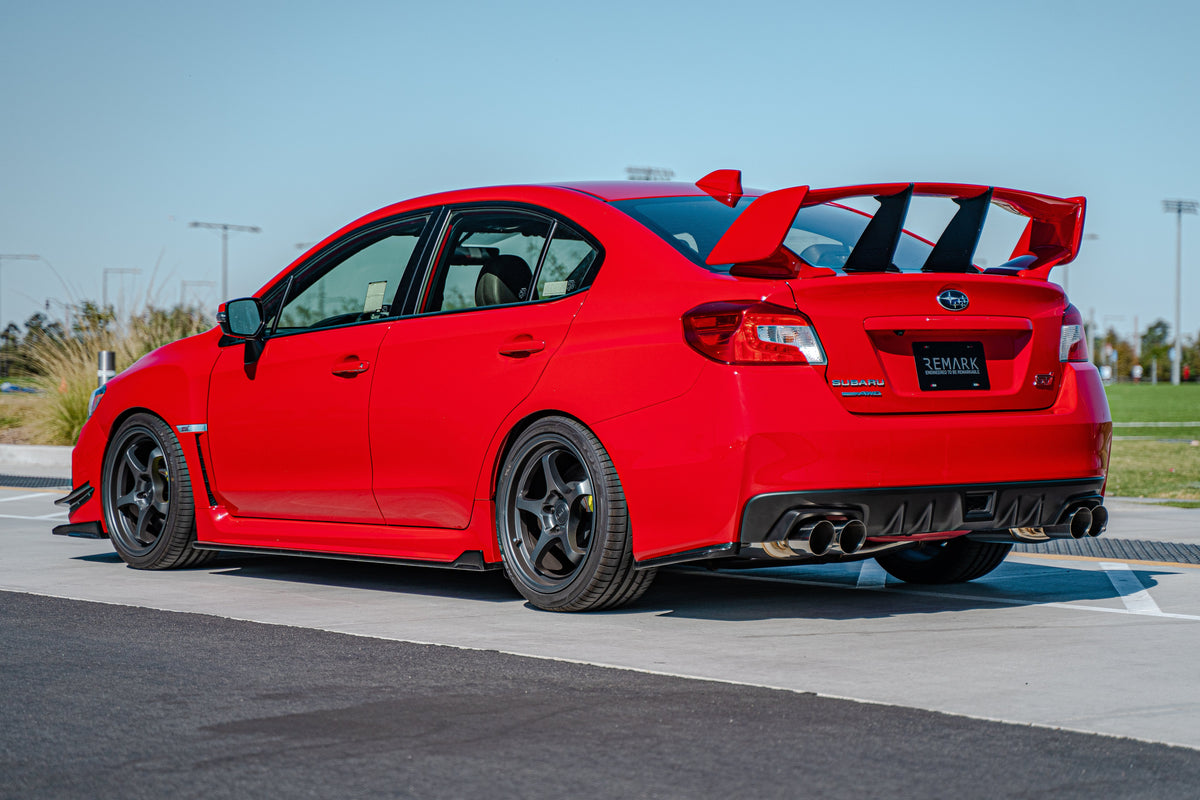 Remark 2015+ Subaru WRX/STi 4in Quad Cat-Back Exhaust Titanium Stainless Non-Resonated - RK-C4076S-01T