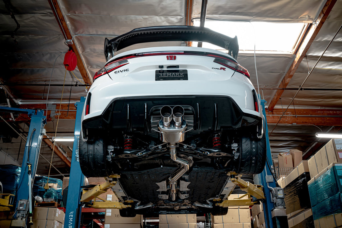 Remark 2023+ Honda Civic Type-R (FL5) Sports Touring Catback Exhaust/Front Pipe - Stainless Steel - RK-C2076H-09