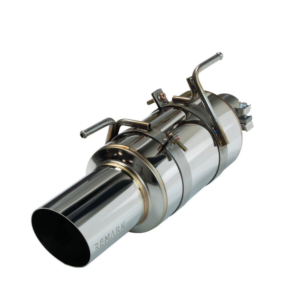Remark 08-14 Subaru WRX / STI Hatch Cat-Back Exhaust R1 Spec Single Exit Stainless Steel - RK-C1076S-02