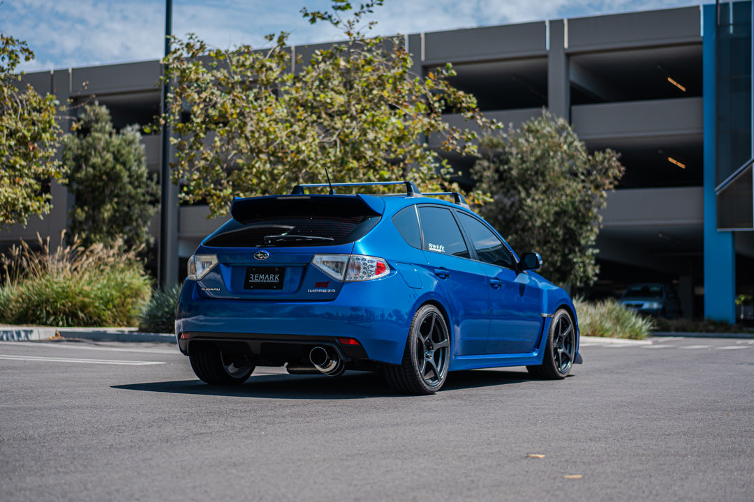 Remark 08-14 Subaru WRX / STI Hatch Cat-Back Exhaust R1 Spec Single Exit Stainless Steel - RK-C1076S-02