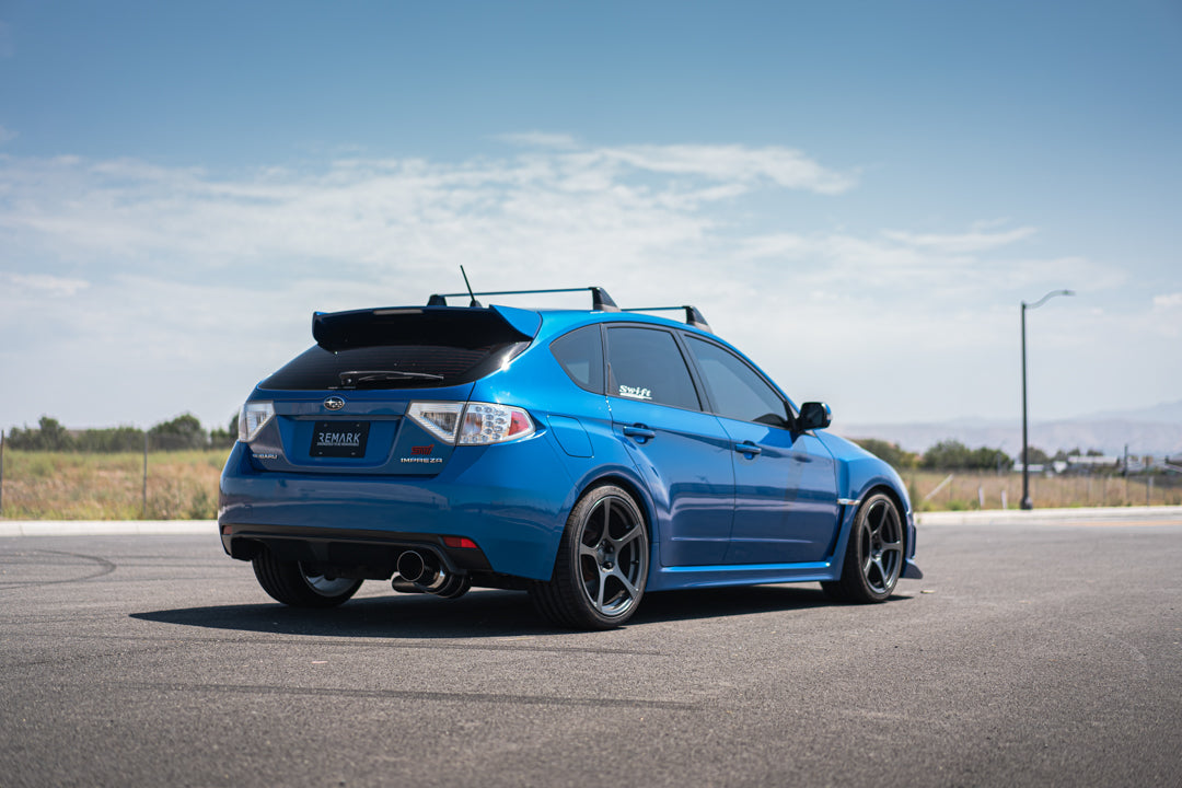 Remark 08-14 Subaru WRX / STI Hatch Cat-Back Exhaust R1 Spec Single Exit Stainless Steel - RK-C1076S-02