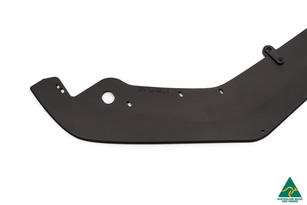 Flow Designs - Toyota 86 Front Lip Splitter V2 (With Support Rods)