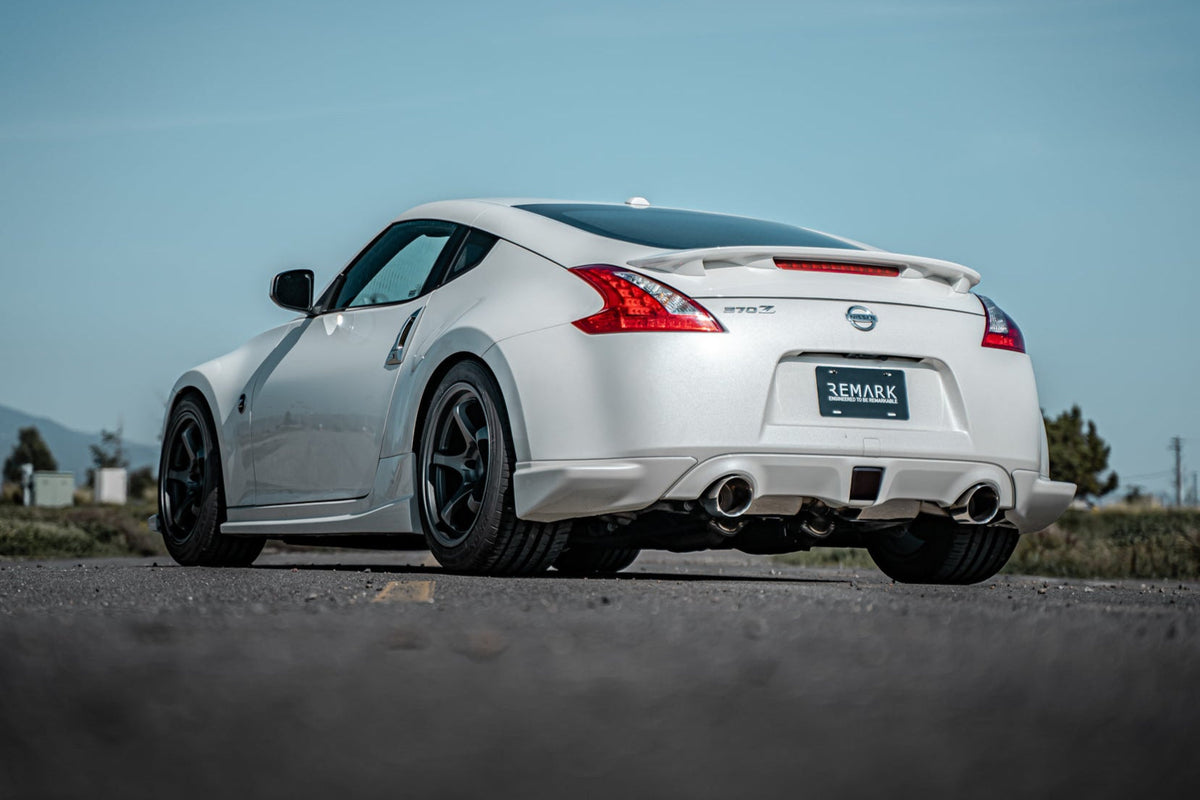 Remark Nissan 370Z (Z34) V2 Axle Back Exhaust w/Stainless Steel Double Wall Tip - RK-A2063N-01