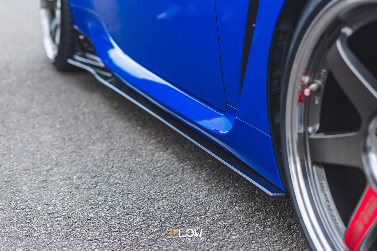 Flow Designs - ZD8 BRZ STI Side Skirt Splitters (GLOSS: Pair)
