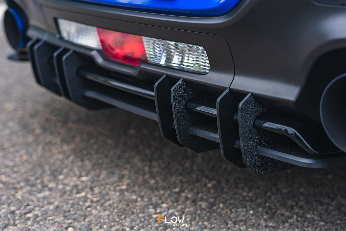 Flow Designs - ZD8 BRZ STI Flow-Lock Rear Diffuser (TEXTURED)