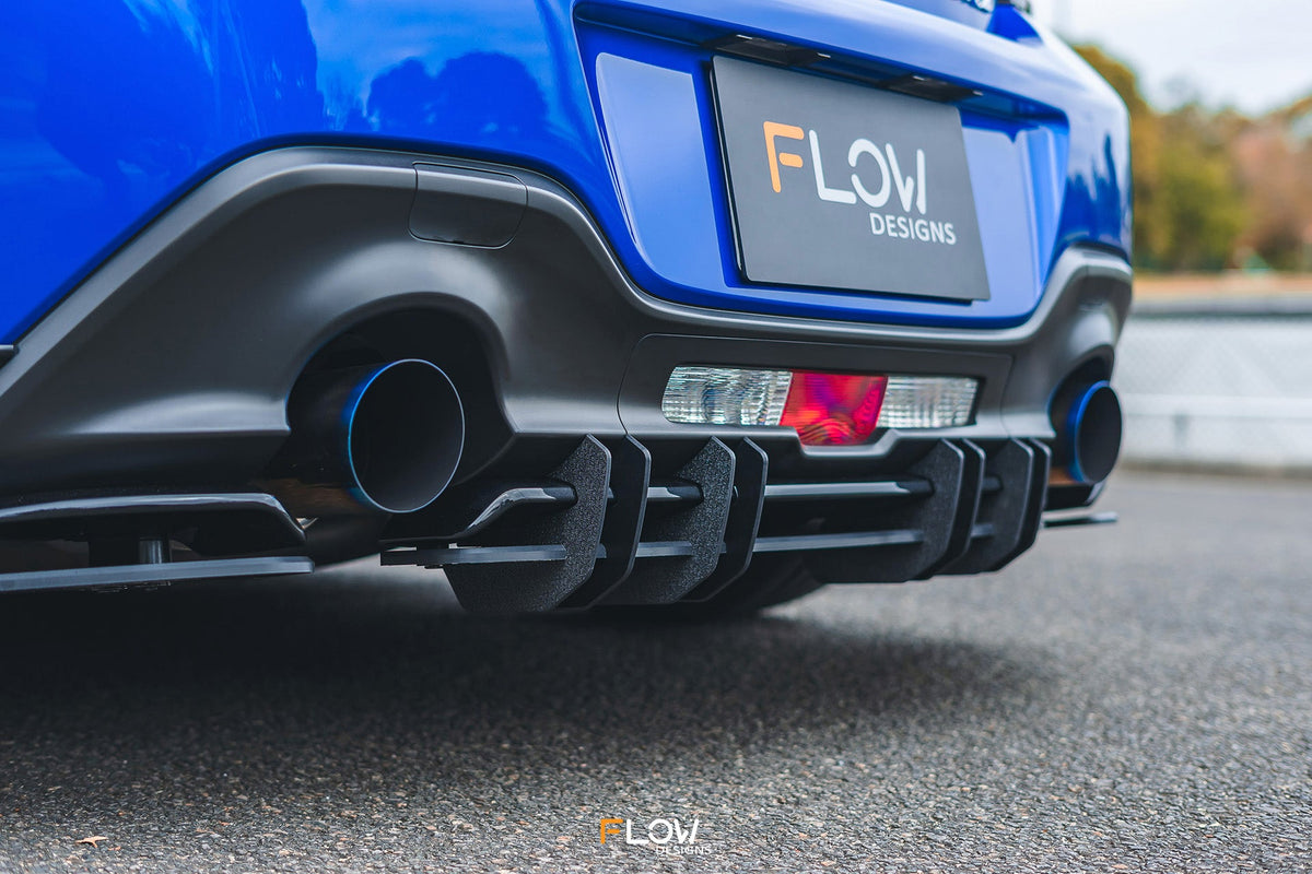 Flow Designs - ZD8 BRZ STI Flow-Lock Rear Diffuser (TEXTURED)