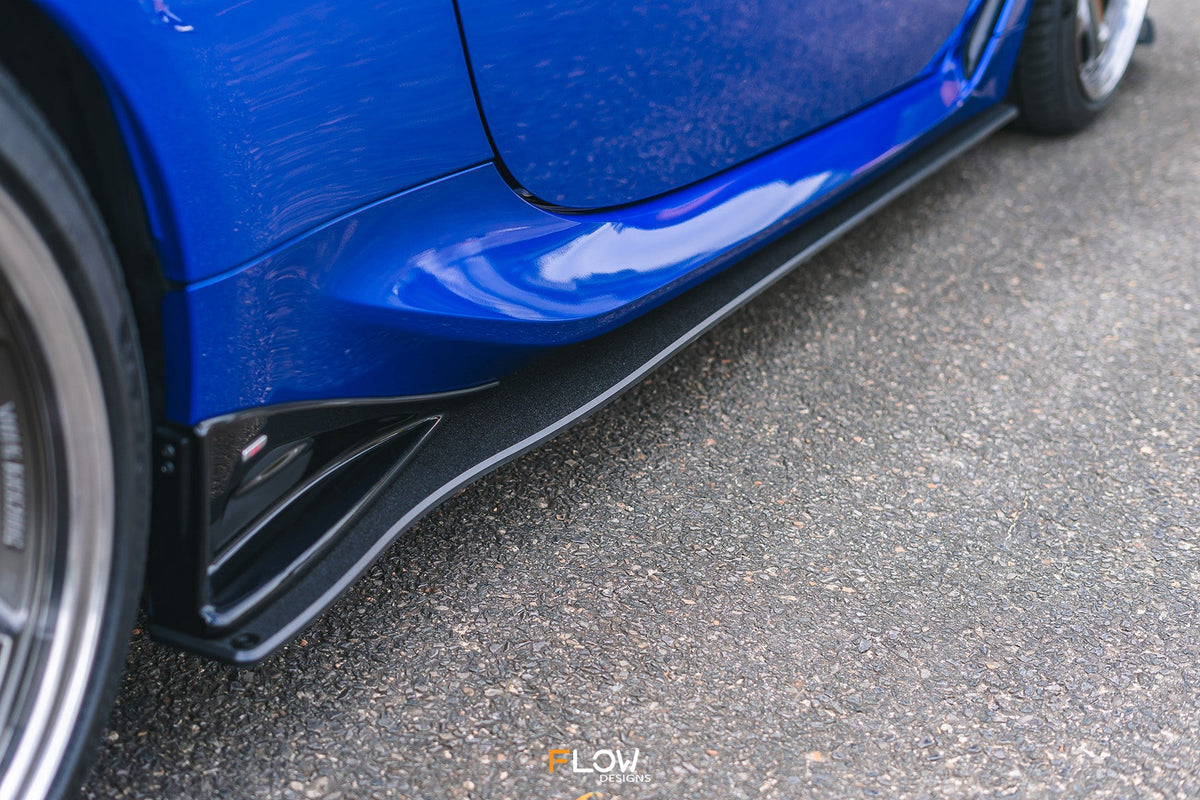 Flow Designs - ZD8 BRZ STI Side Skirt Splitters (TEXTURED: Pair)