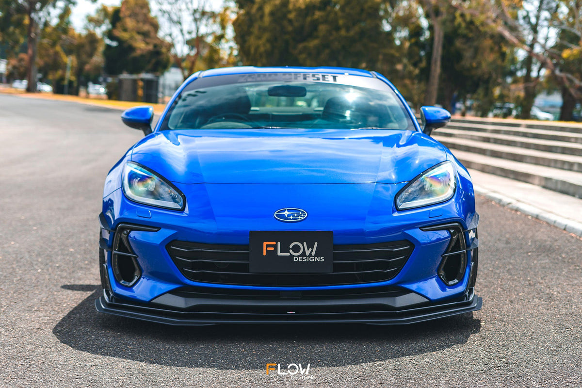Flow Designs - ZD8 BRZ STI Front Lip Splitter Extensions (Pair)