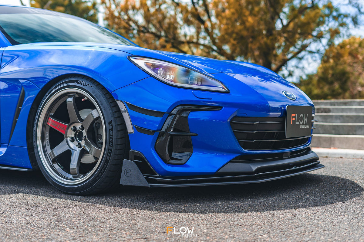 Flow Designs - ZD8 BRZ STI Front Lip Splitter Winglets (Pair)