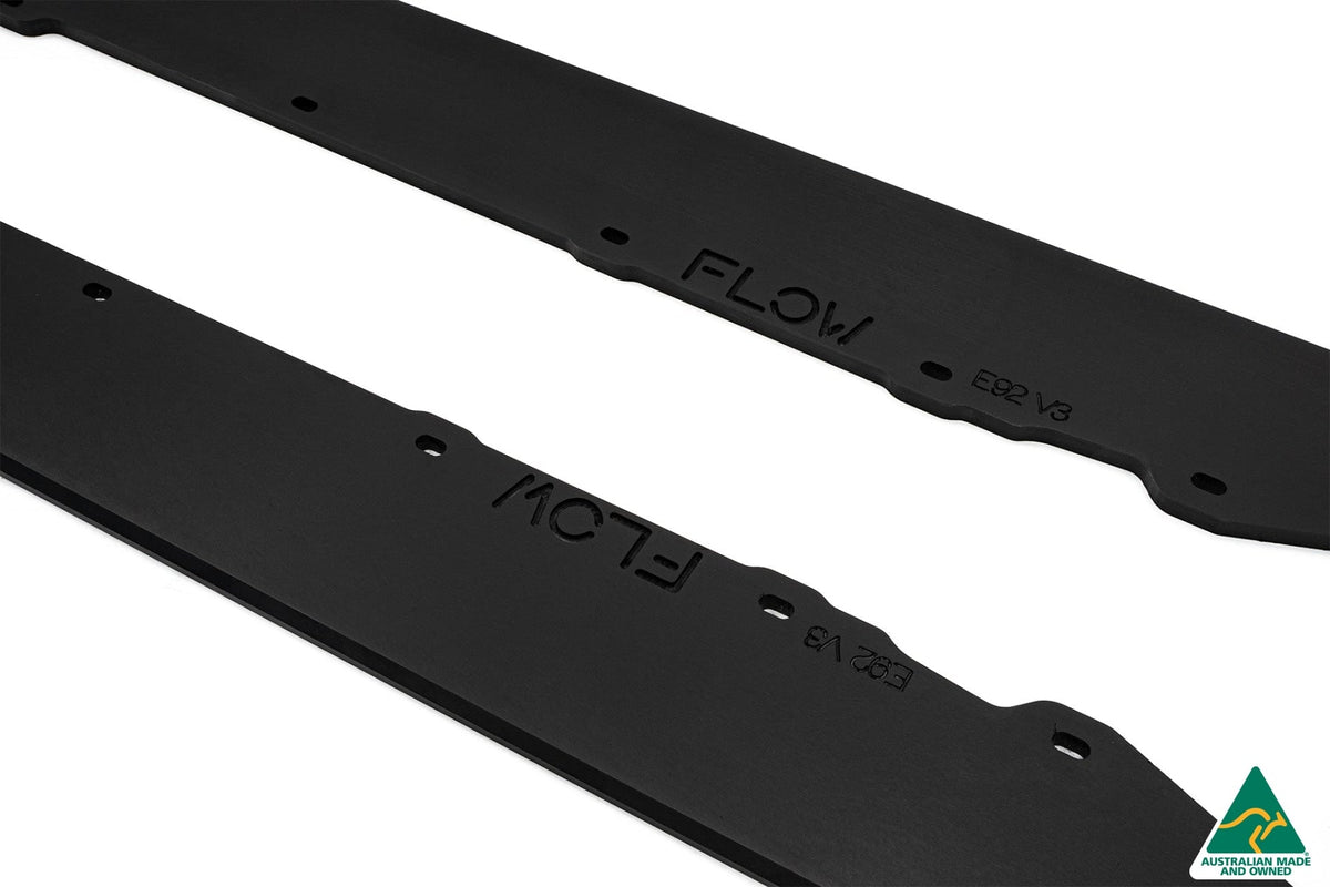 Flow Designs - E92 M Sport Side Skirt Splitters V3 (Pair)