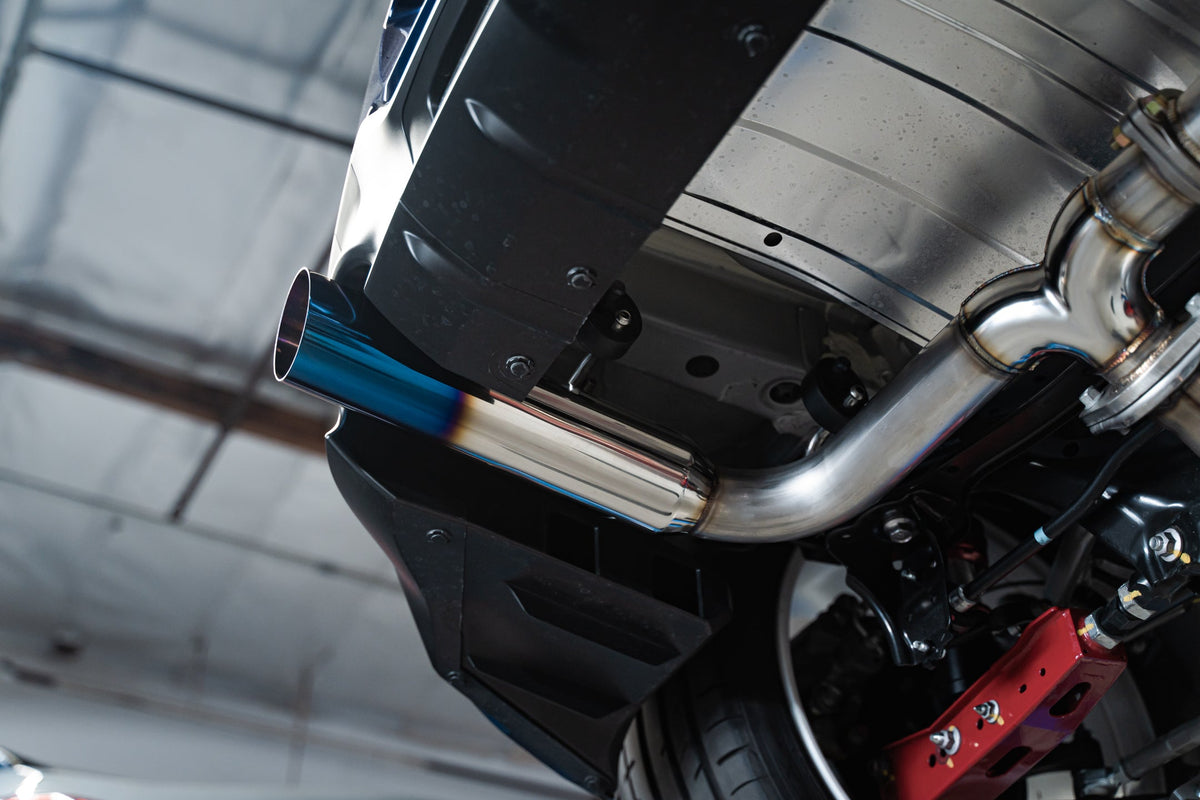 Remark 2022+ Subaru BRZ/Toyota GR86 BOSO Axle Back Exhaust w/Burnt Stainless Steel Tip - RO-TTZ8-SL