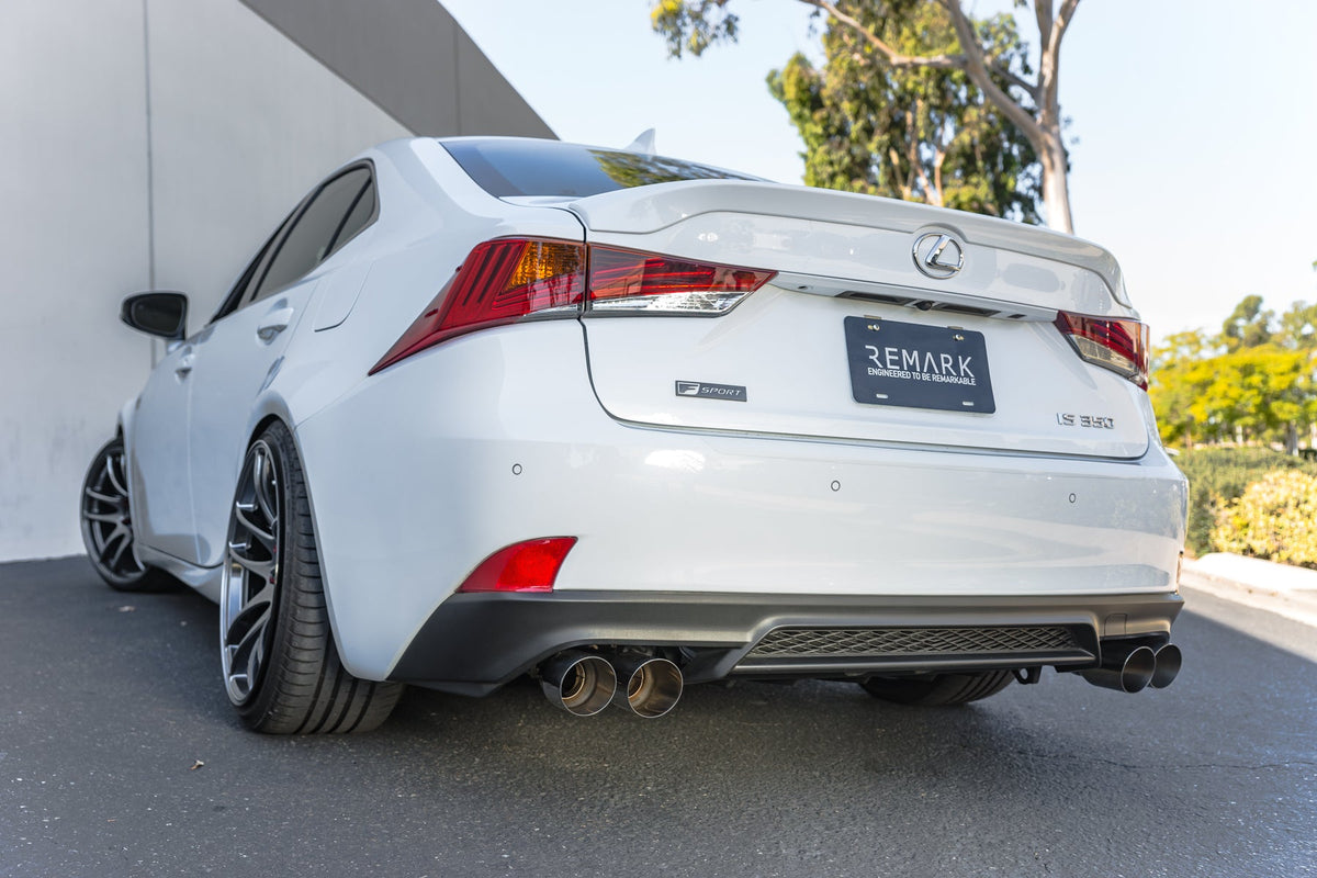 Remark 2017+ Lexus IS250/IS350 / 2015+ Lexus RC300/RC350 Axle Back Exhaust w/SS Double Wall Tip - RO-TTE3-D
