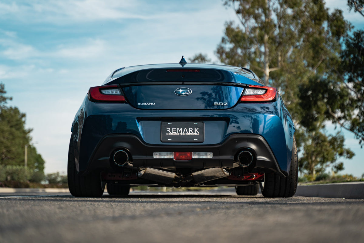 REMARK Elite Spec CatBack Exhaust, Toyota GR86 / Subaru BRZ 2022+, Burnt Stainless Tip Cover - RK-C2063T-04T