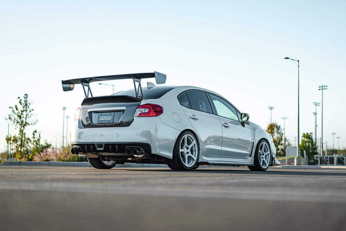 Remark 15-21 Subaru WRX/STI VA Axle Back Exhaust w/Burnt Stainless Steel Dual Wall Tip - RO-TTVA-DM