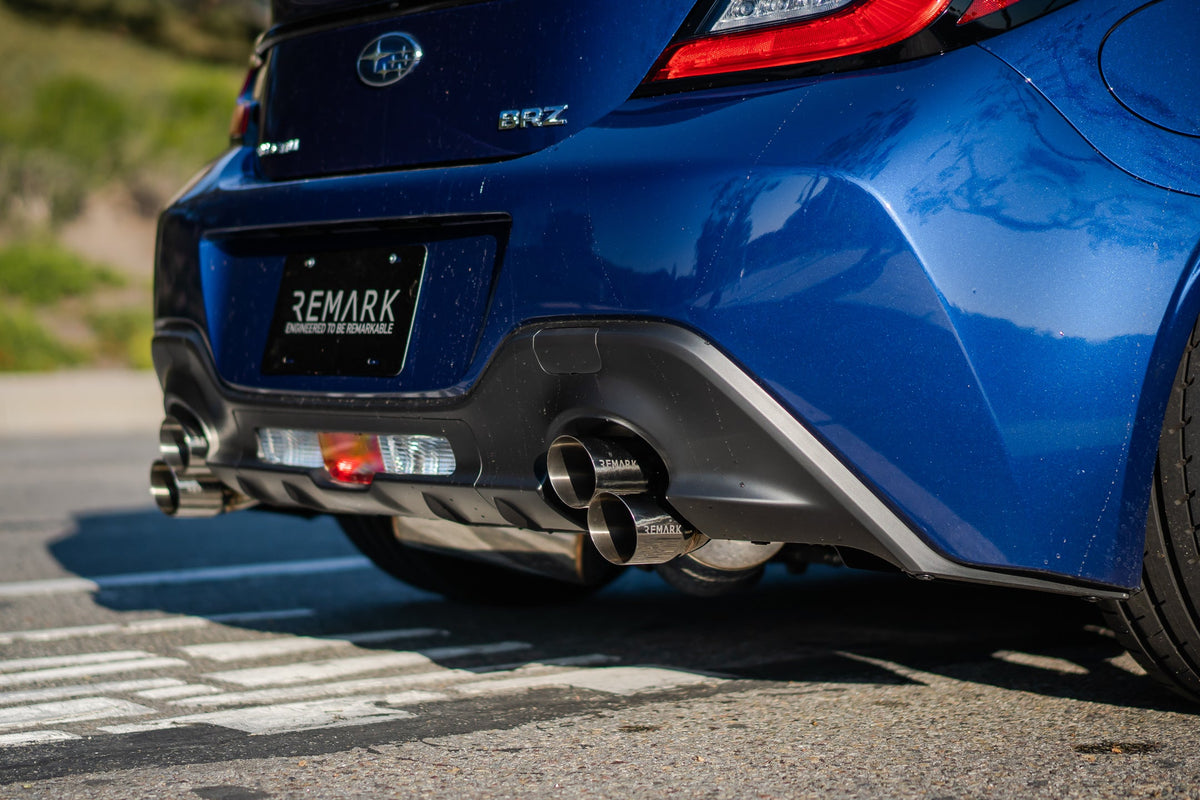 REMARK Sports Touring CatBack Exhaust, Toyota GR86 / Subaru BRZ 2022+, Stainless Steel Tip - RK-C4063T-04