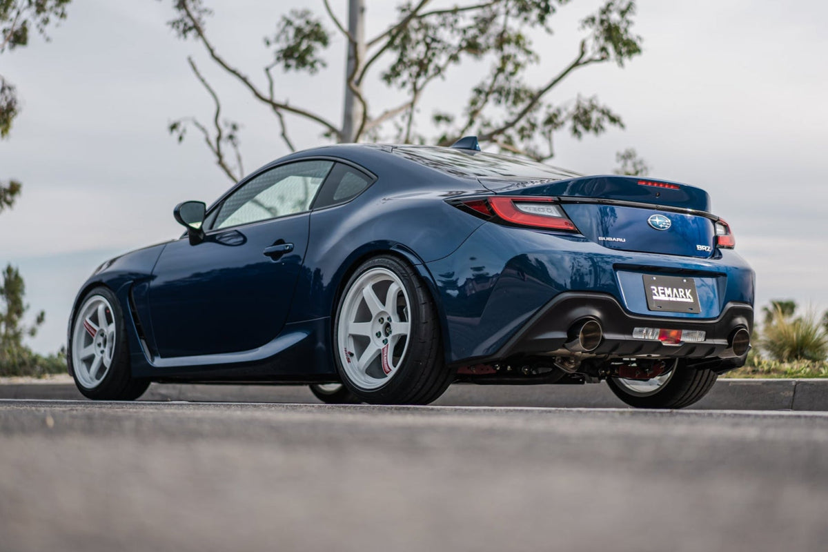 Remark 2022+ Subaru BRZ/Toyota GR86 Axle Back Exhaust w/Titanium Double Wall Tip - RO-TTZ8-D