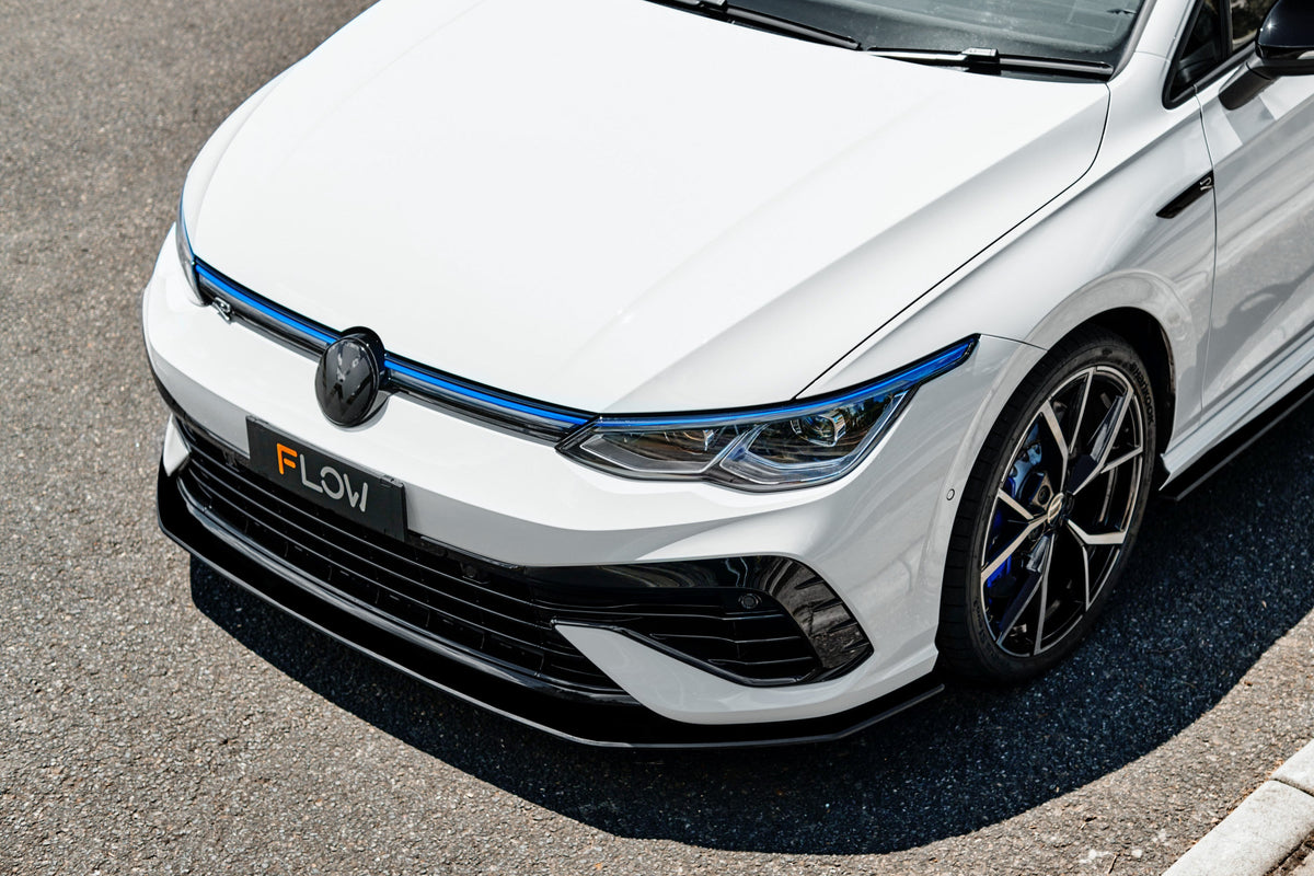 Flow Designs - MK8 Golf R Chassis Mounted Front Lip Splitter