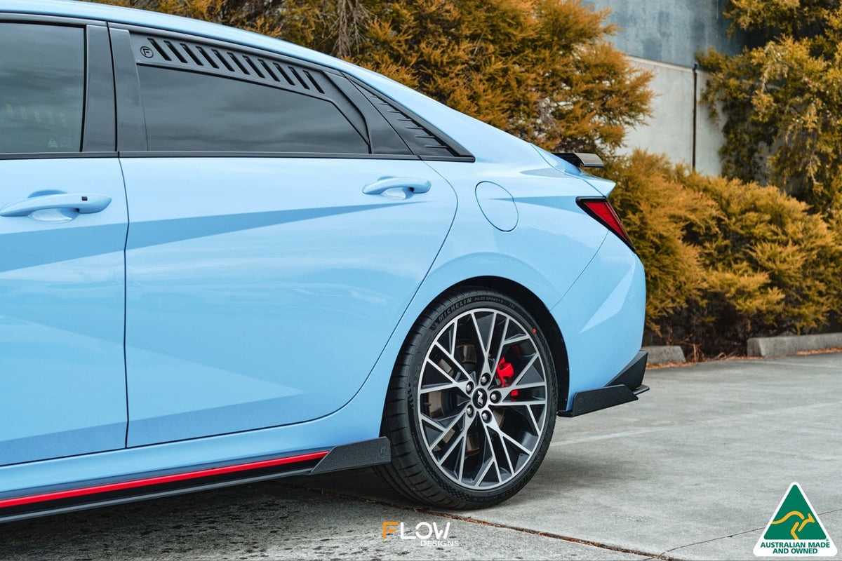 Flow Designs - CN7 Elantra N Sedan 21-23 Side Skirt Splitter Winglets (Pair)