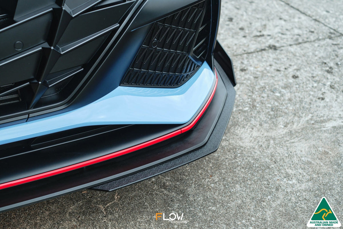 Flow Designs - CN7 Elantra N Sedan 21-23 Front Lip Splitter Extensions (Pair)