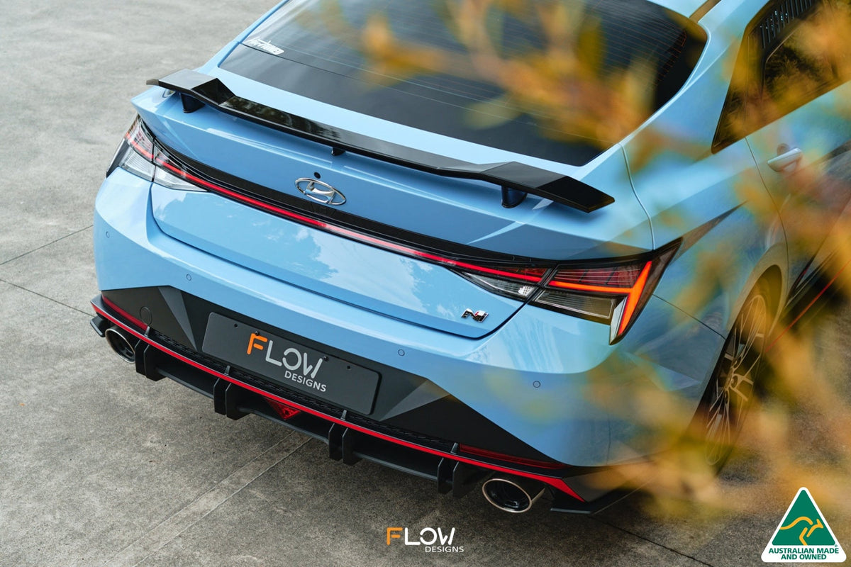 Flow Designs - CN7 Elantra N Sedan 21-23 Flow-Lock Rear Diffuser