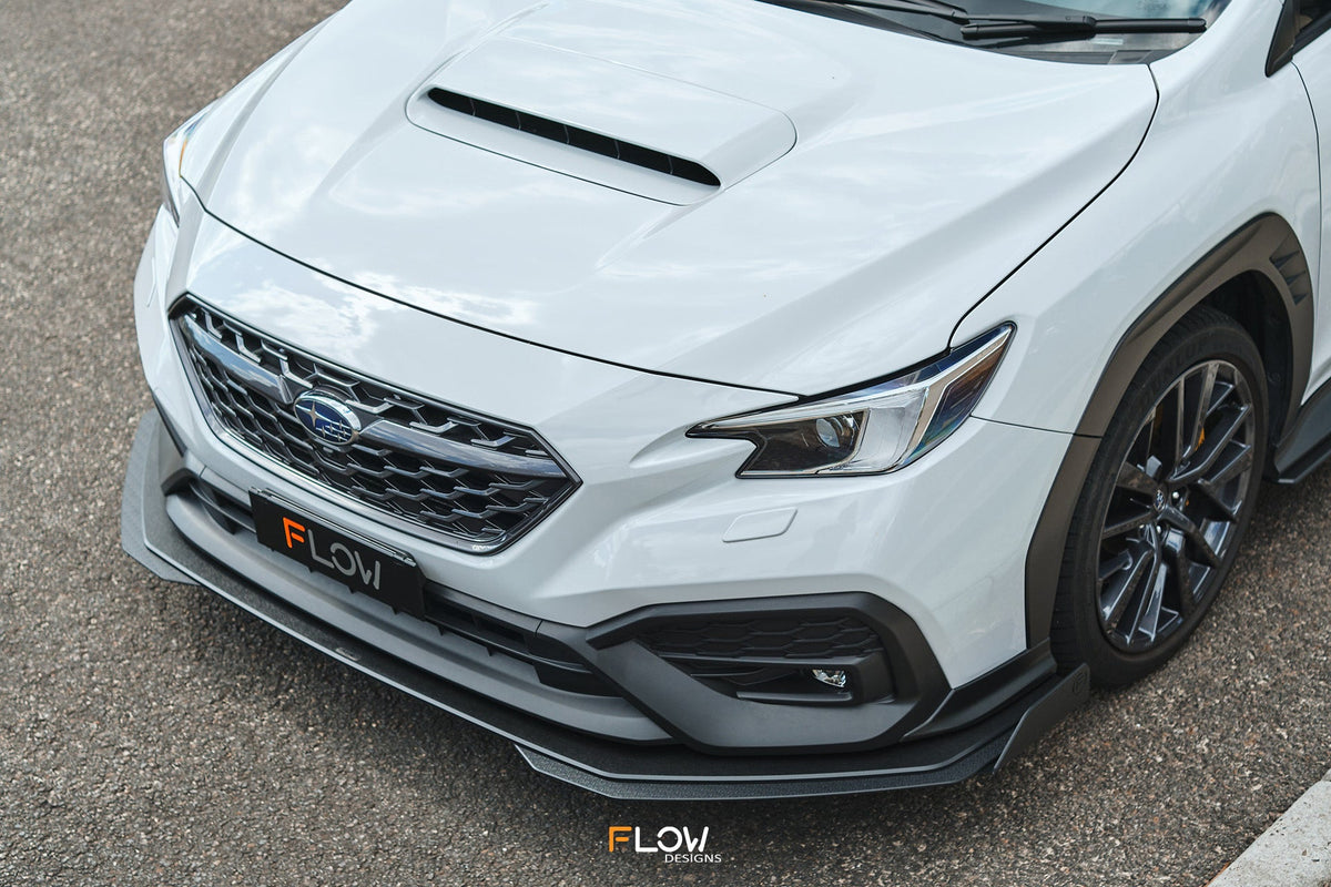 Flow Designs - VB WRX Front Lip Splitter (TEXTURED)