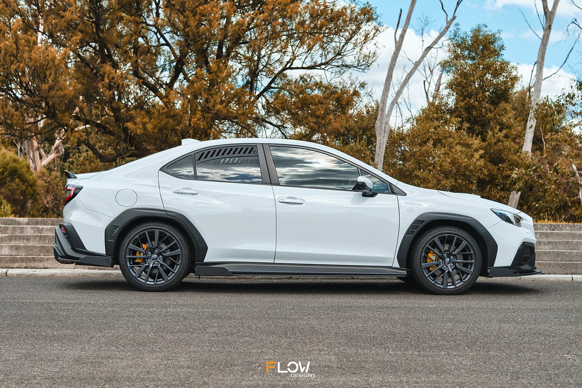 Flow Designs - VB WRX Side Skirt Splitters (TEXTURED: Pair)