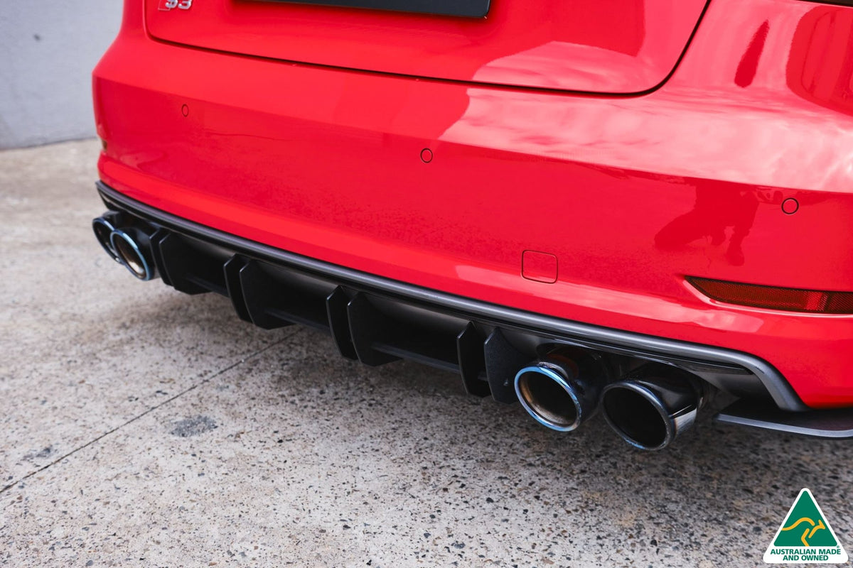 Flow Designs - S3 8V Sedan Pre-Facelift Flow-Lock Rear Diffuser