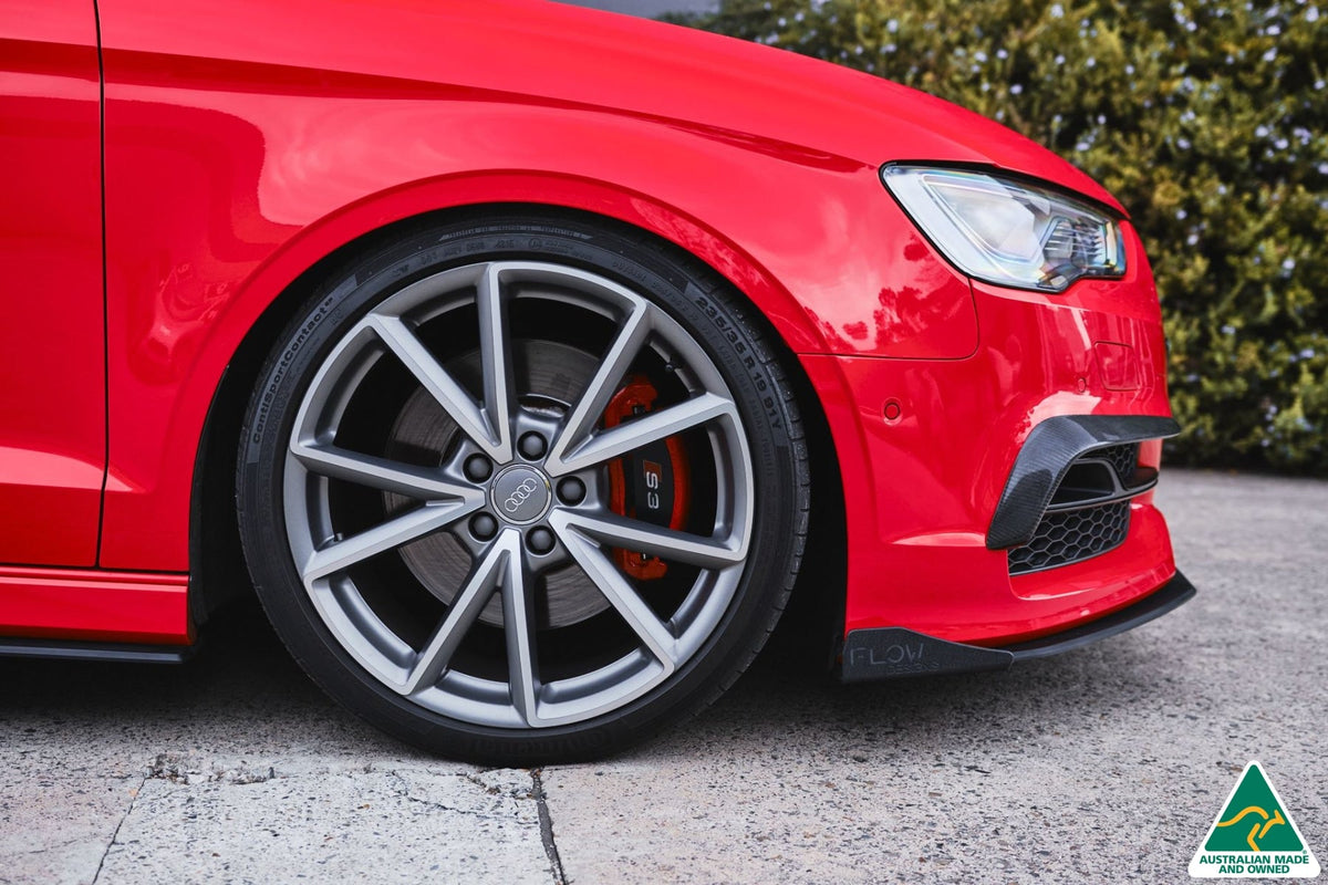 Flow Designs - S3 8V Sedan Pre-Facelift Front Lip Splitter Winglets (Pair)